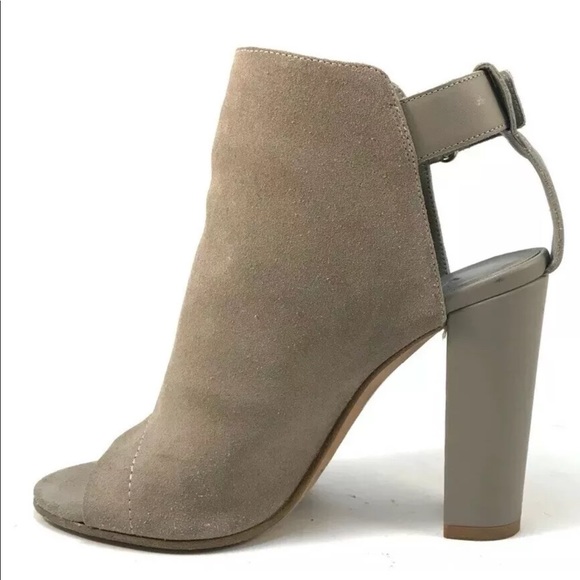 Vince. Addison Peep Toe  Heels Woodsmoke - Picture 2 of 8